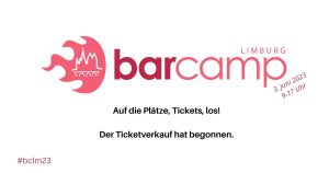 Read more about the article Ticketverkauf für das BarCamp Limburg am 3. Juni 2023 hat begonnen